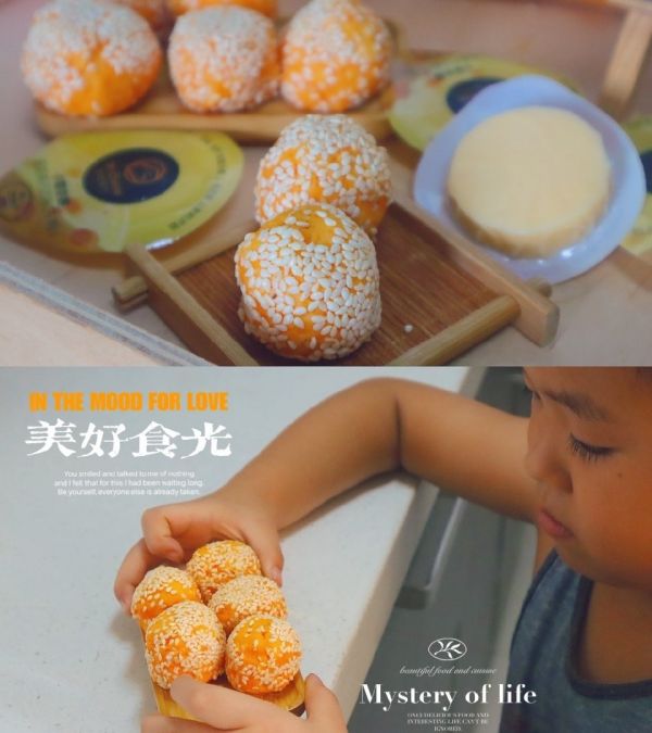 红薯奶酪芝麻球