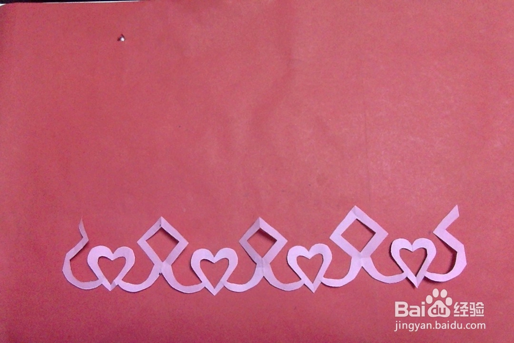 怎样剪桃心花边？手工剪纸菱形你边花