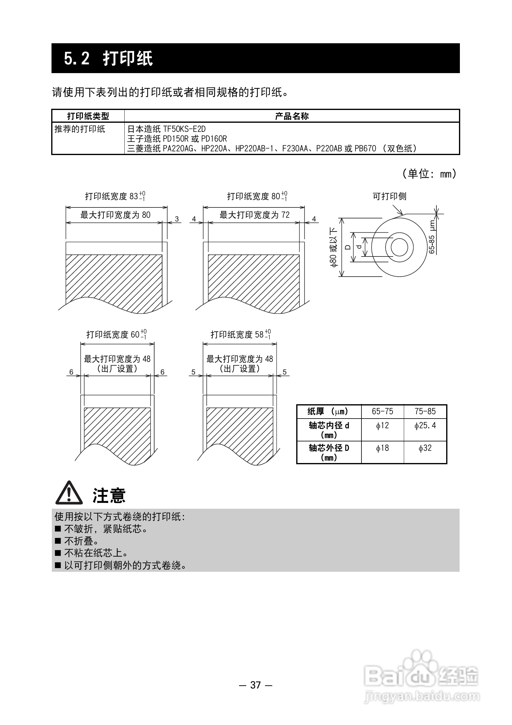 CITIZEN 热敏打印机model ct-s601 用户手册:[4]