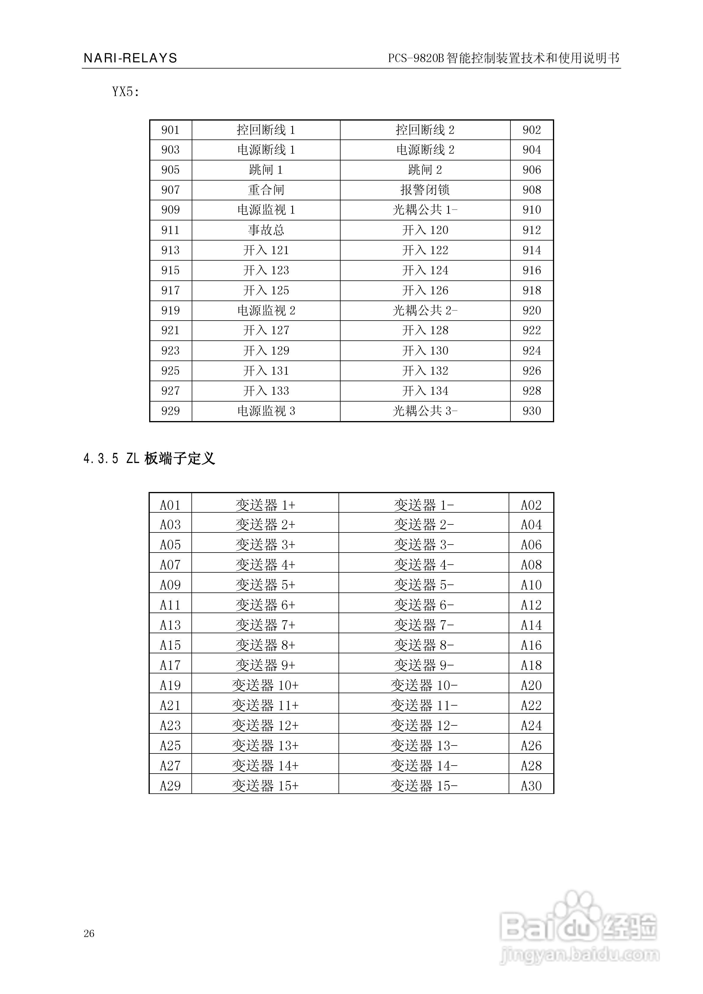 南瑞继保PCS-9820B智能控制装置使用说明书:[3]