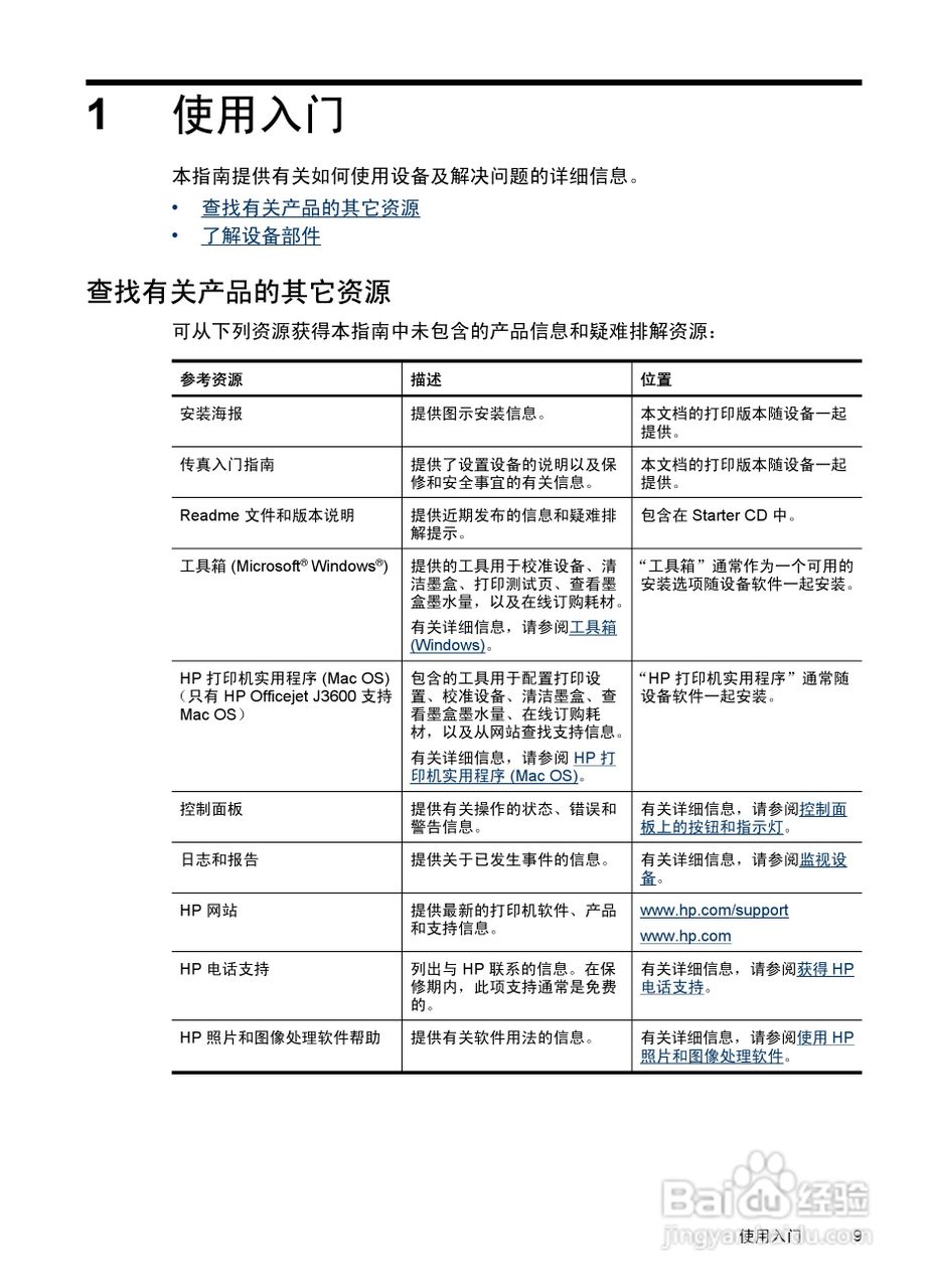 惠普 HP Officejet J3600一体机说明书:[2]