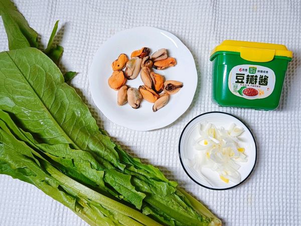 酱香贻贝油麦菜