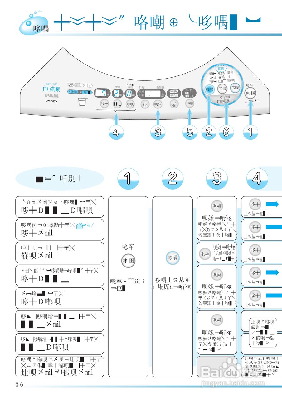 HITACHI NW-D6CX洗衣机使用说明书:[6]