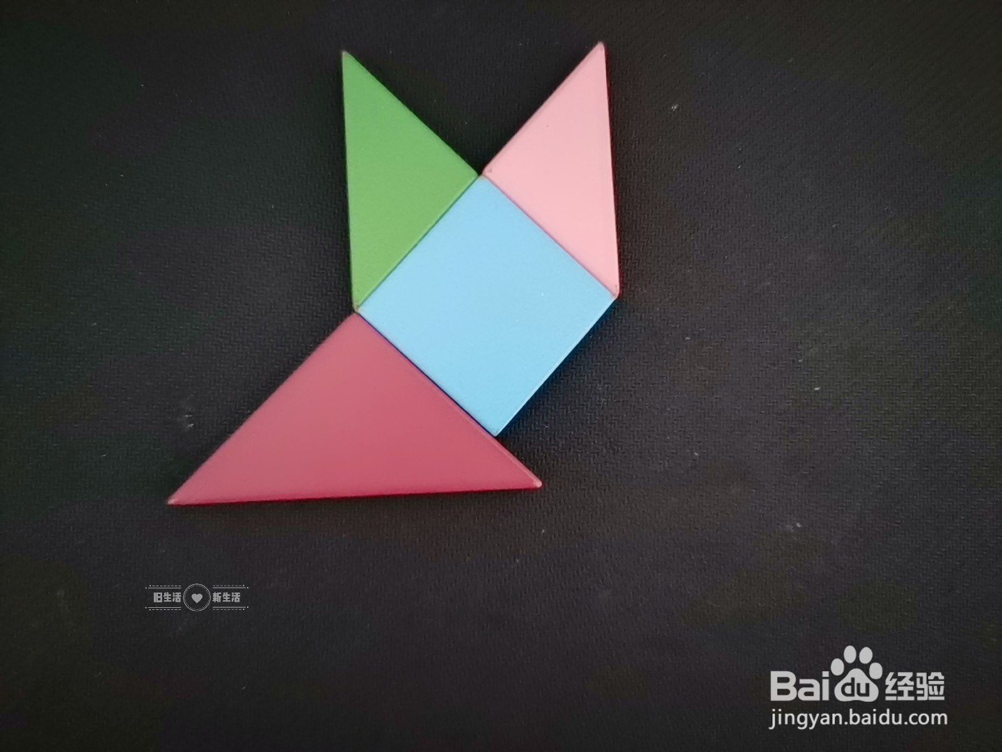 儿童益智七巧板 如何用七巧板拼一只猫(11)