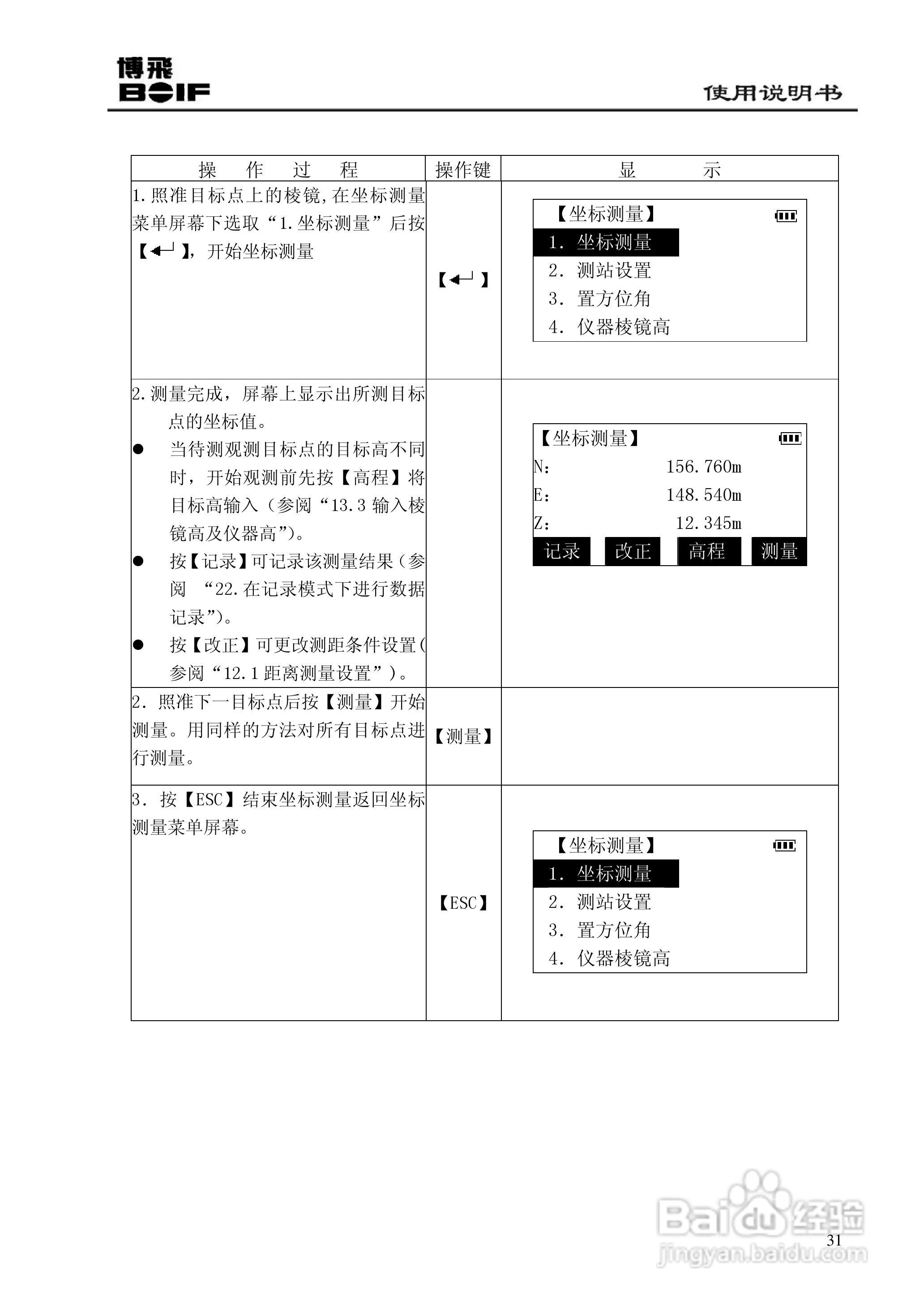 博飞BTS800系列全站仪说明书:[4]