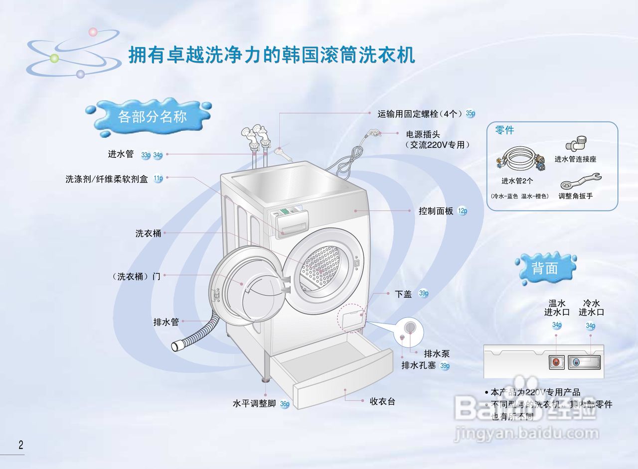 LG WD-R1223UD洗衣机使用说明书:[1]