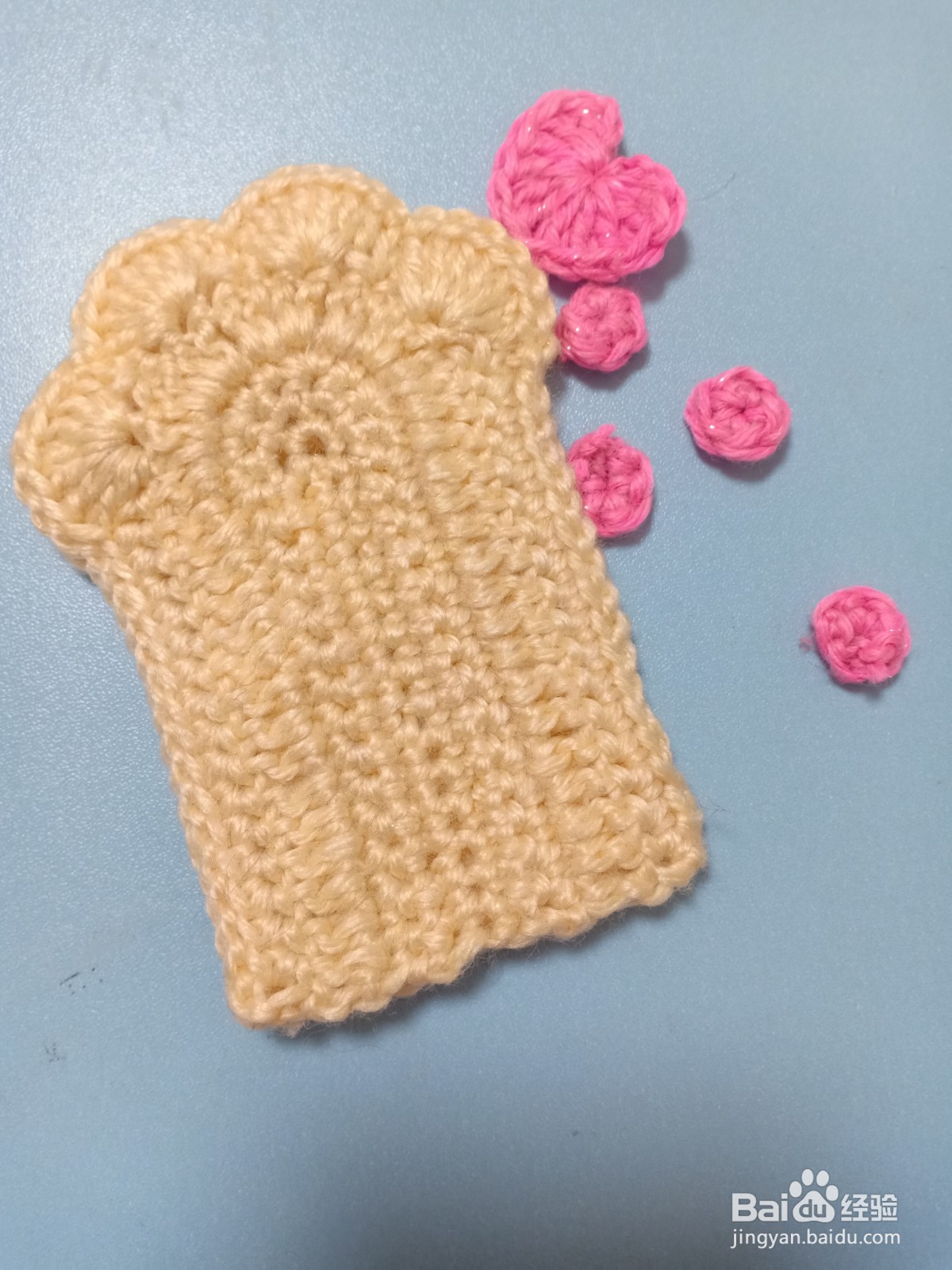 猫爪手套编织教程