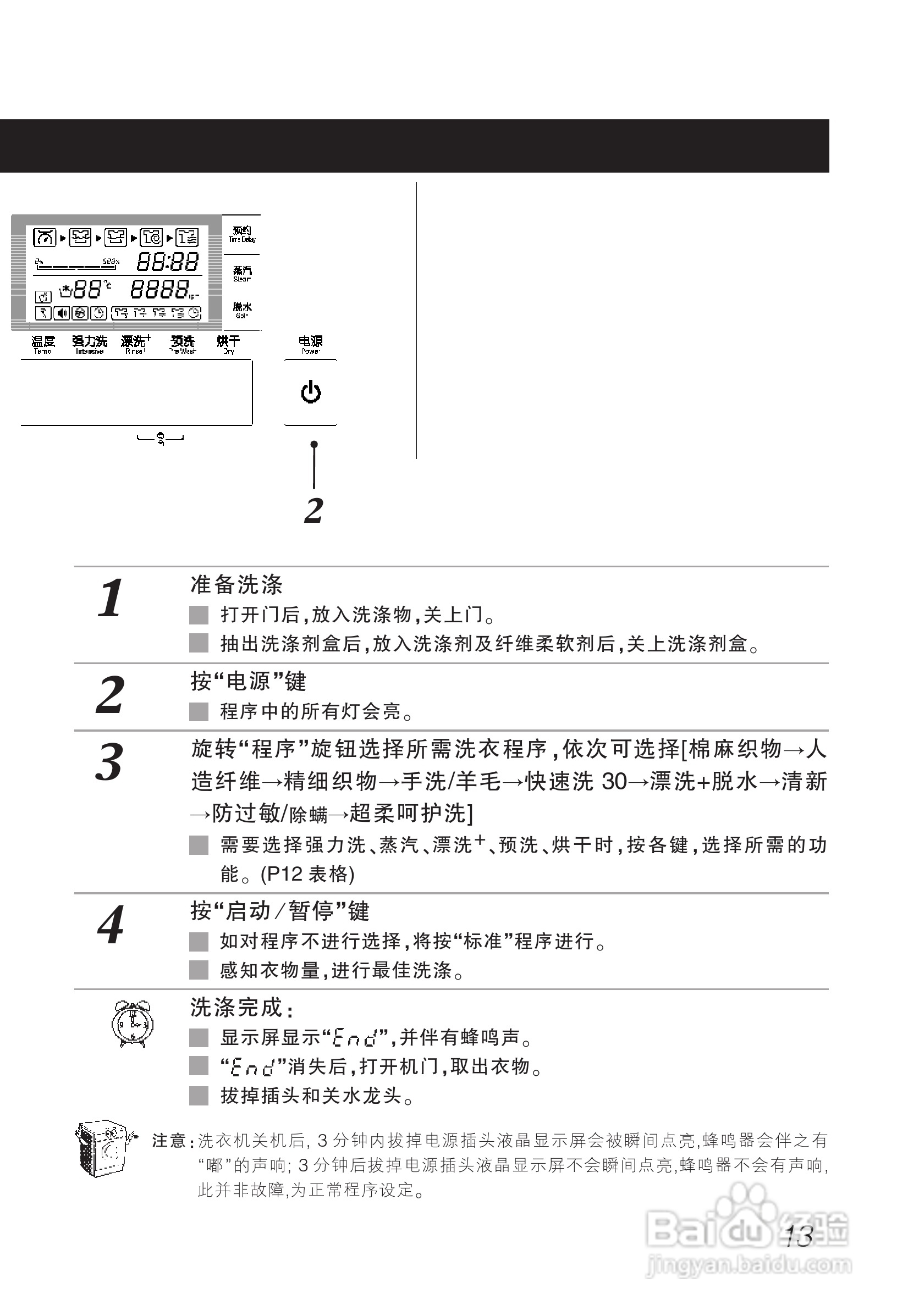 LG WD-A1219AD洗衣机使用说明书:[2]
