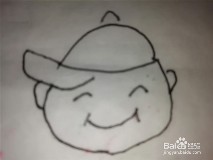怎么样用简笔画画小男孩