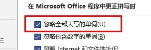 Visio如何打开忽略全部大写的单词