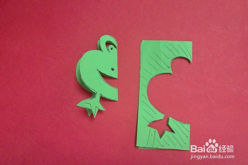 怎么剪卡通小青蛙的剪法简儿童单手工剪纸青蛙儿