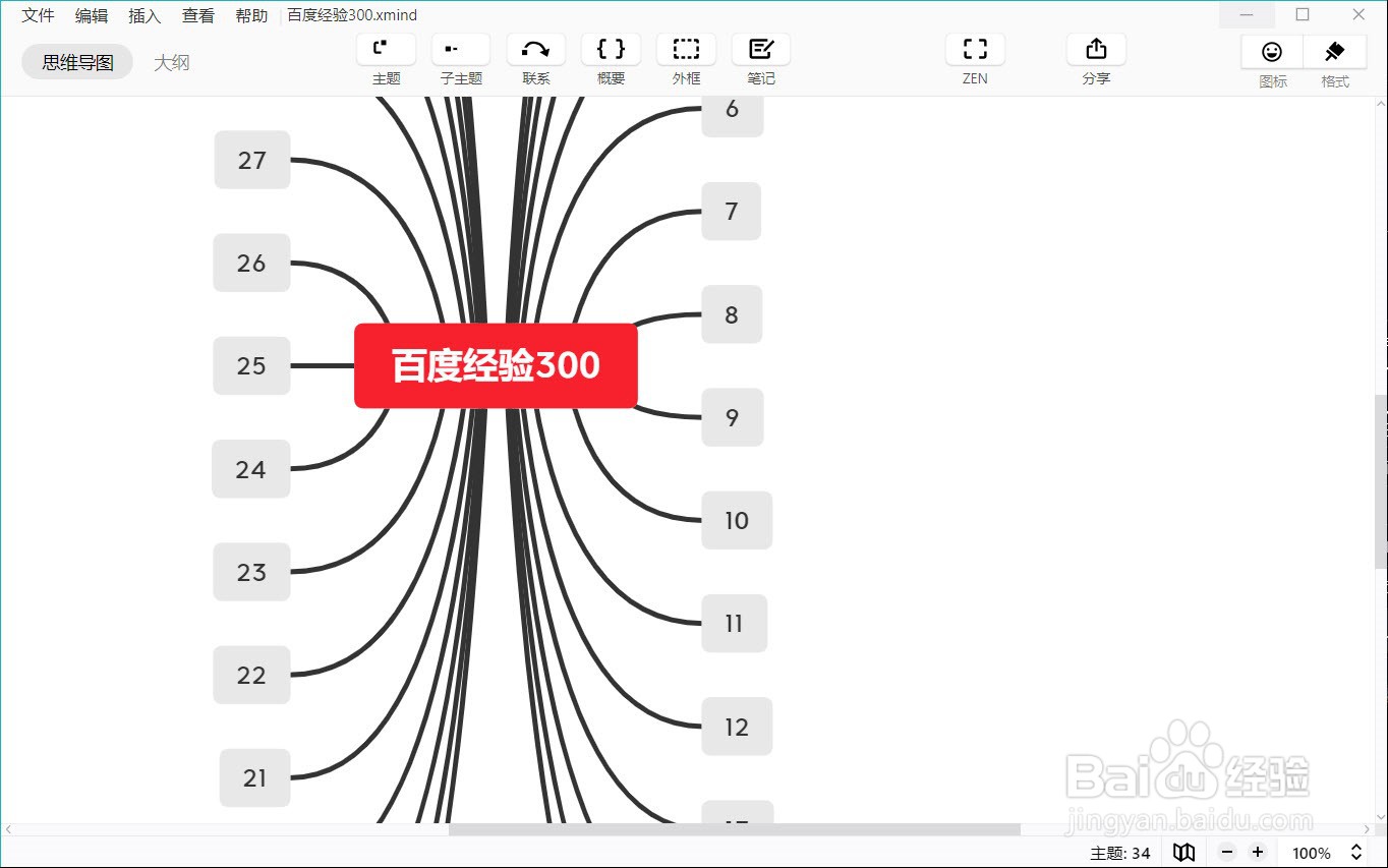 思维导图Xmind Zen的使用
