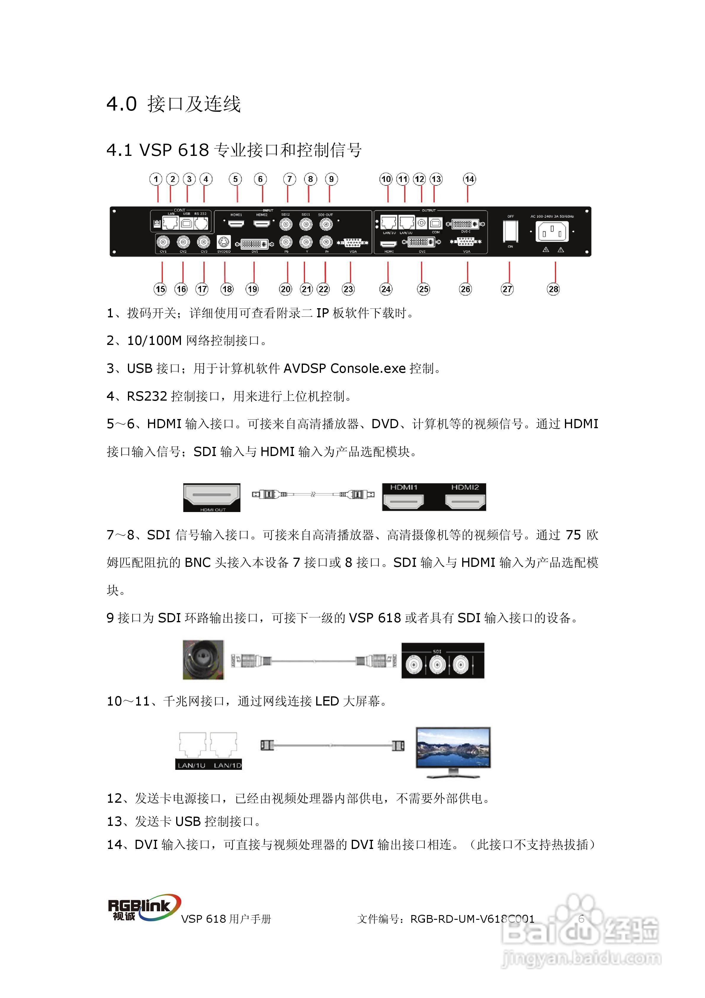 厦门视诚VSP618视频处理器用户手册V1.5:[1]