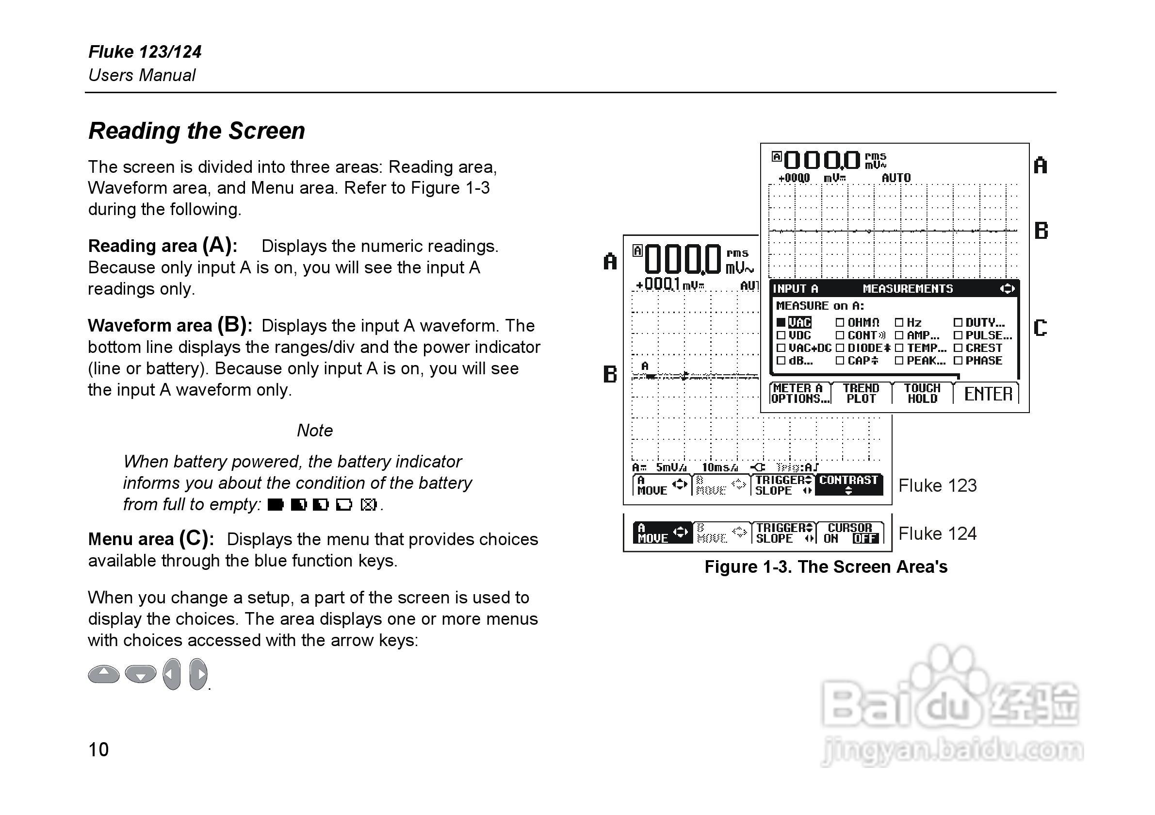 福禄克Fluke 124示波表使用说明书:[2]