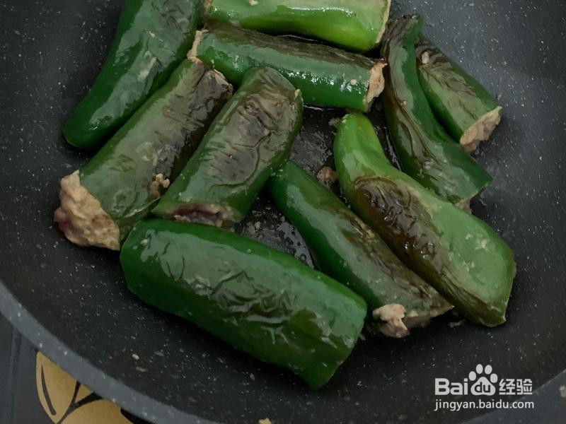 青椒塞肉的做法