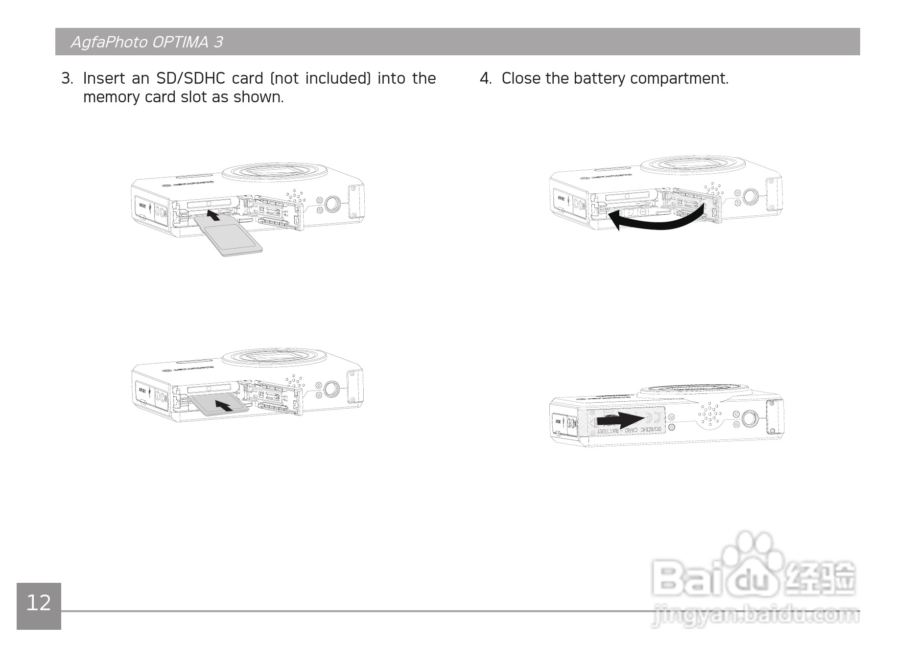 爱克发AgfaPhoto OPTIMA 3数码相机使用说明书:[2]