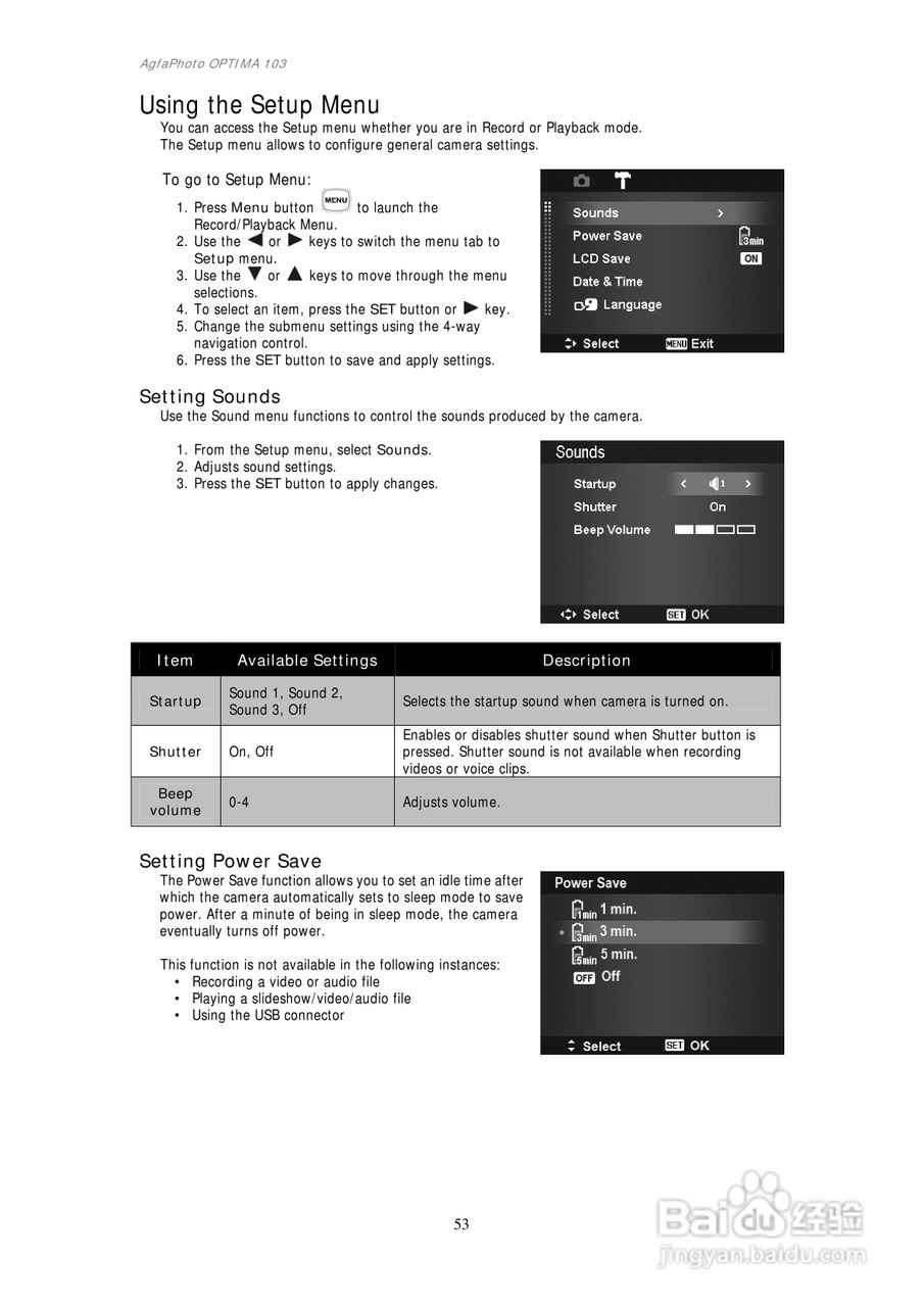 爱克发AgfaPhoto OPTIMA 103数码相机使用说明书:[6]
