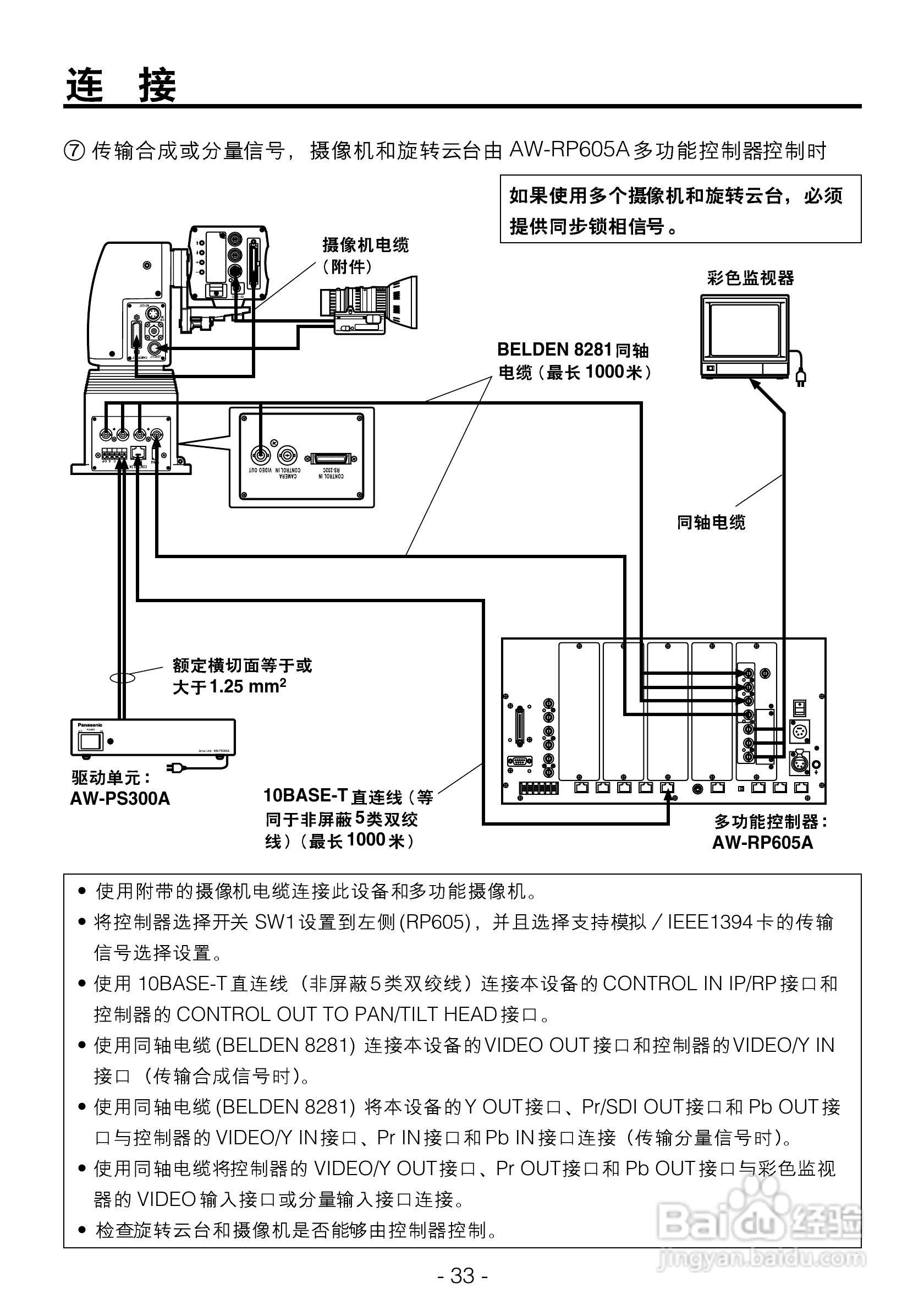 松下AW-PH360L室内旋转云台操作手册:[4]