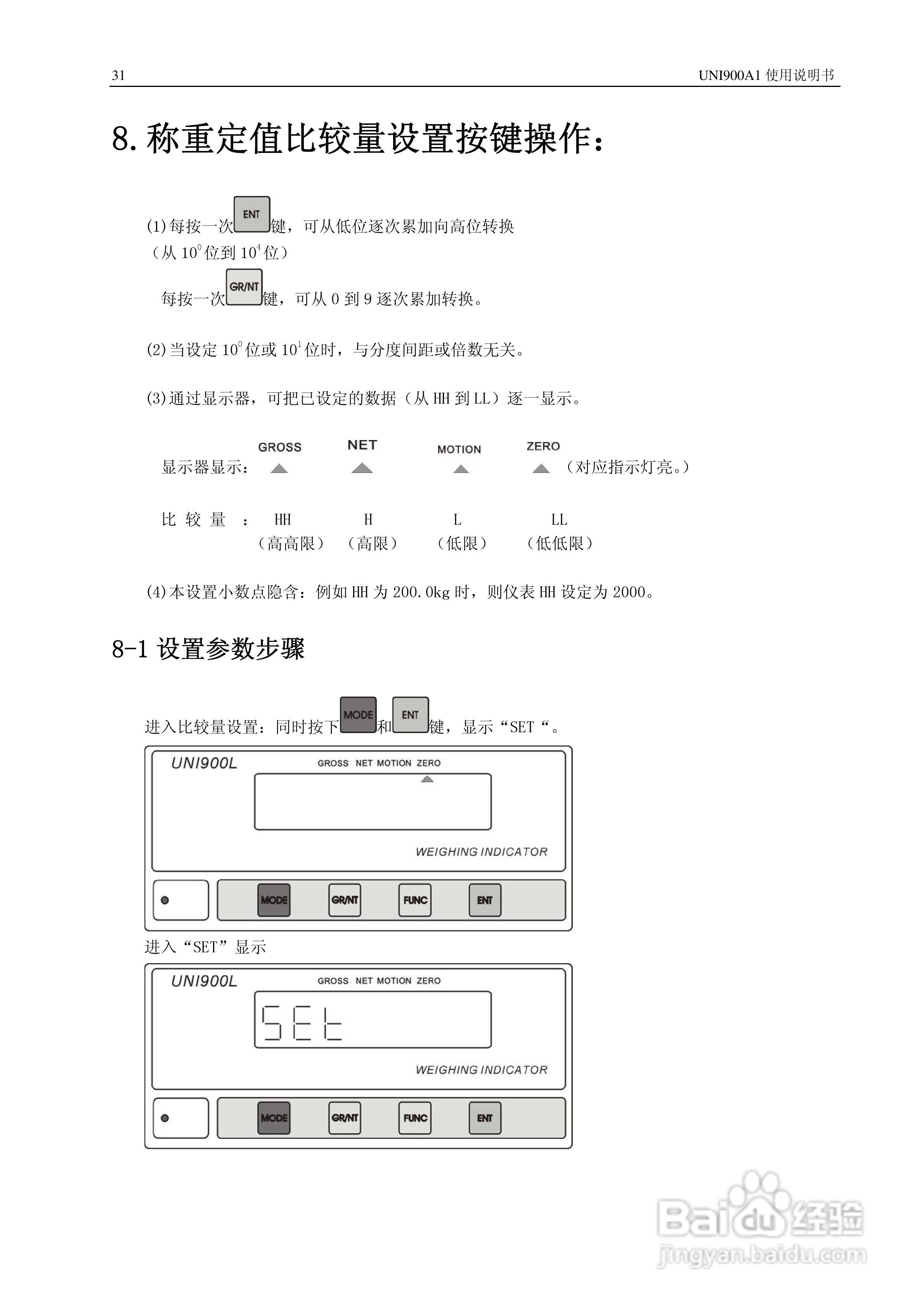 长陆UNI900A1称重显示控制仪使用说明书:[4]