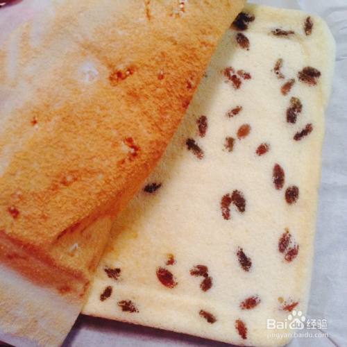 葡萄干毛巾蛋糕卷的做法