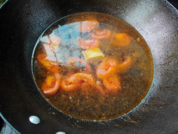 番茄鲜虾云吞面