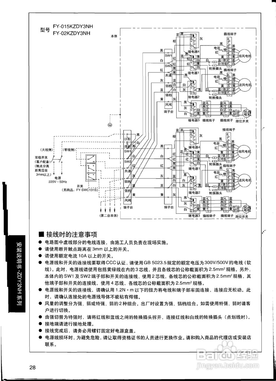 松下FY-650ZDY3NH全热交换器说明书:[3]