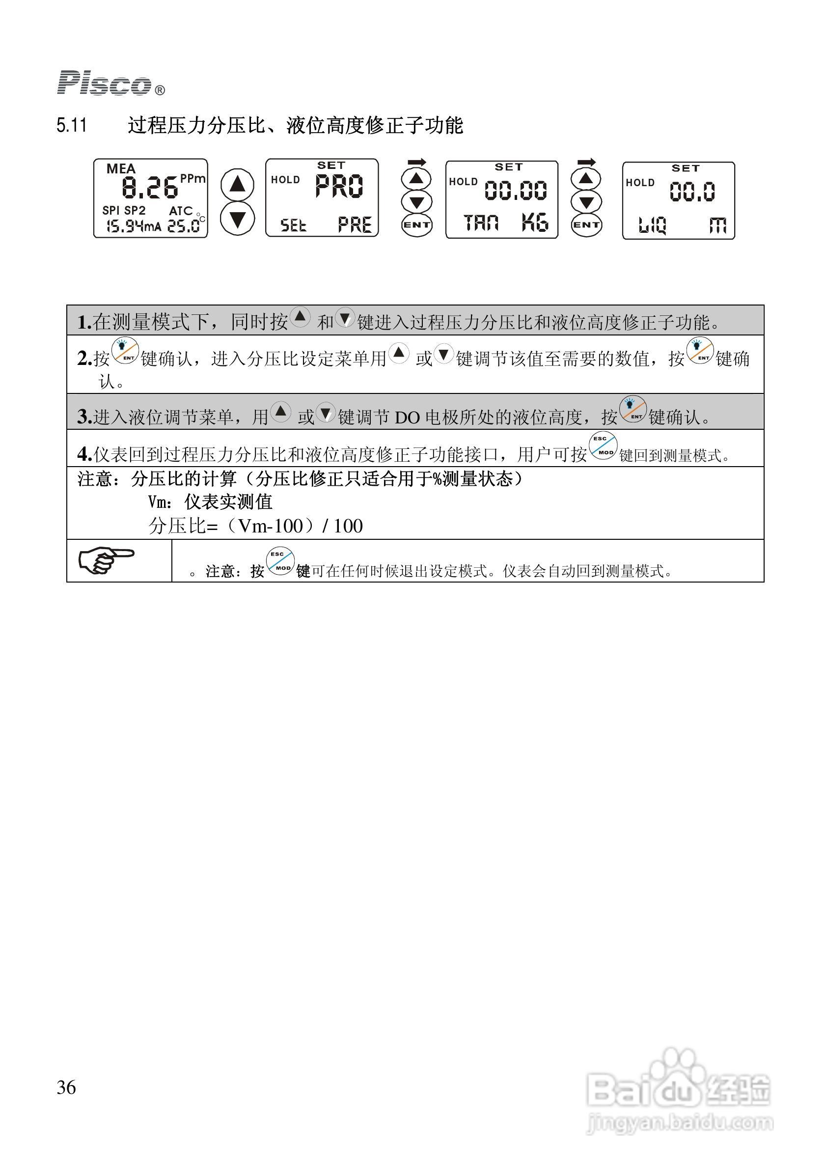 Pisco DO500-DO550溶解氧控制器/变送器使用说明书:[4]