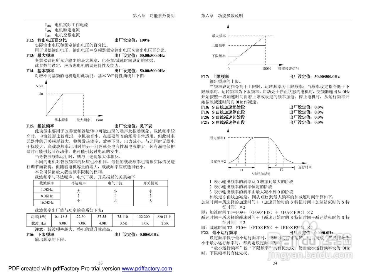 普传PI7660系列变频器使用说明书:[2]