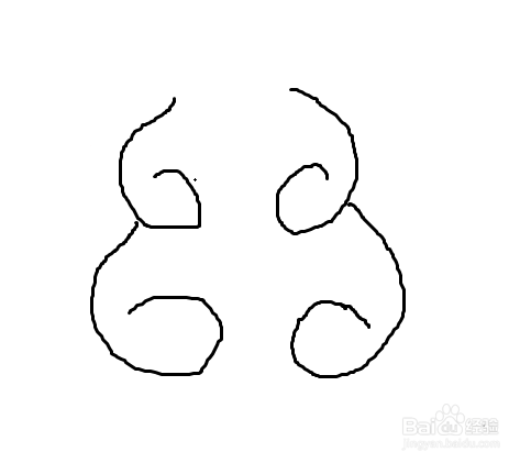 小熊最简单画法。