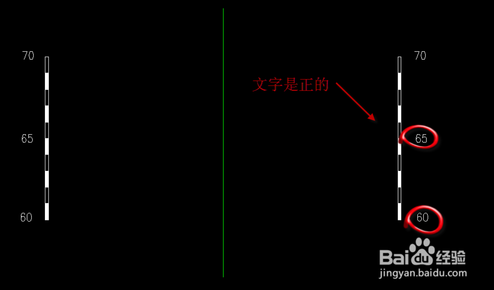CAD中镜像：图倒，文字倒及不倒