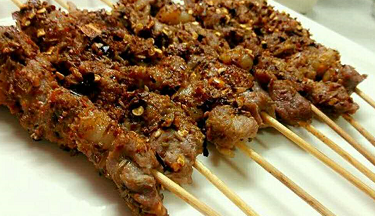 家庭版羊肉串