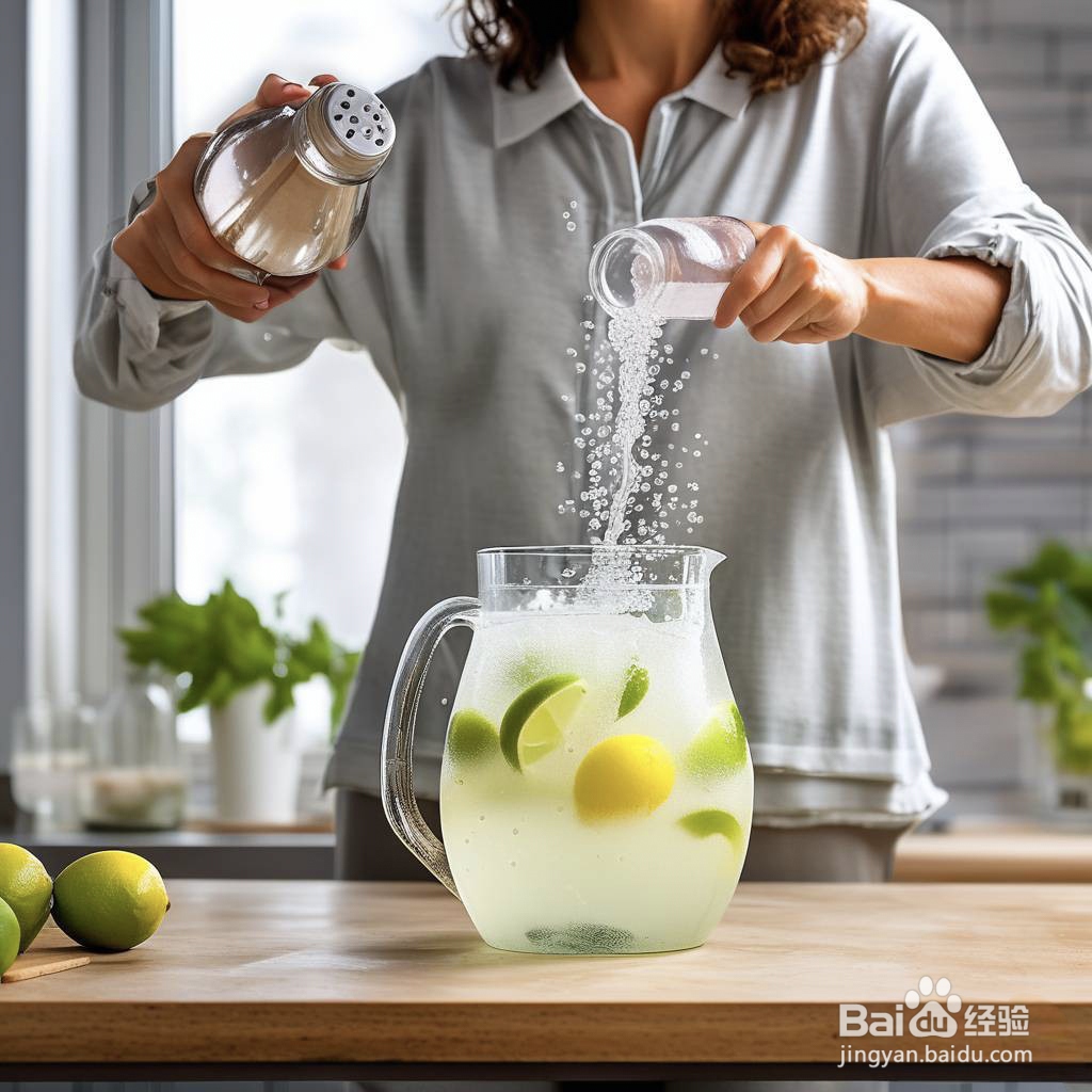 青柠话梅气泡水的做法