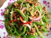 怎样自制四季豆炒肉丝