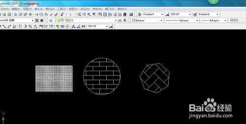 cad中怎样填充形状