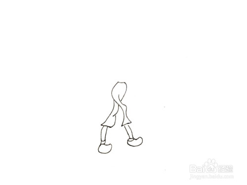 一笔一笔教你画摩登女郎简笔画