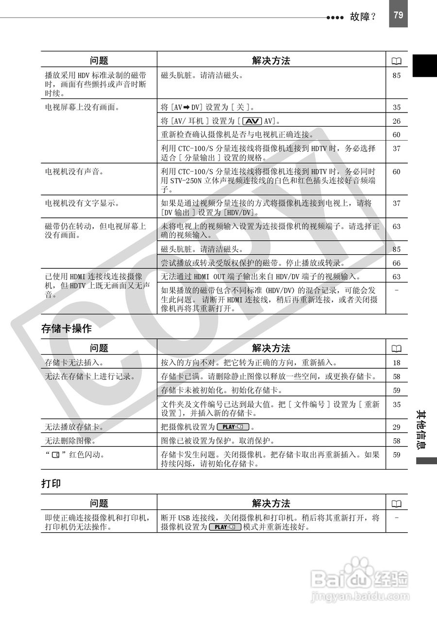 佳能HV30数码摄像机使用说明书:[8]