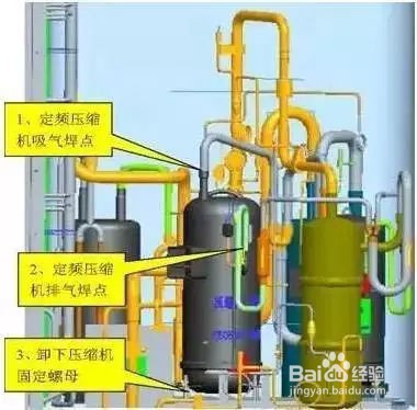 更换中央空调压缩机图解！（16个步骤）