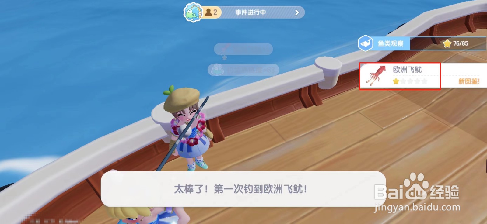 心动小镇欧洲飞鱿在哪里钓