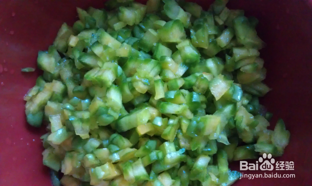 好吃家常菜--凉瓜碎炒蛋