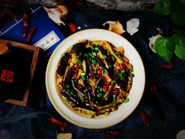 家常鱼香肉沫茄子
