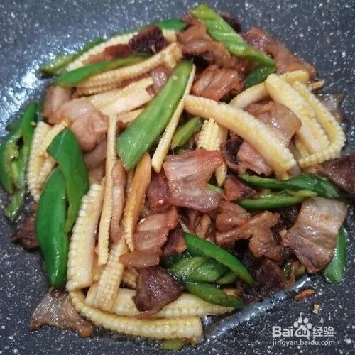 玉米笋炒叉烧