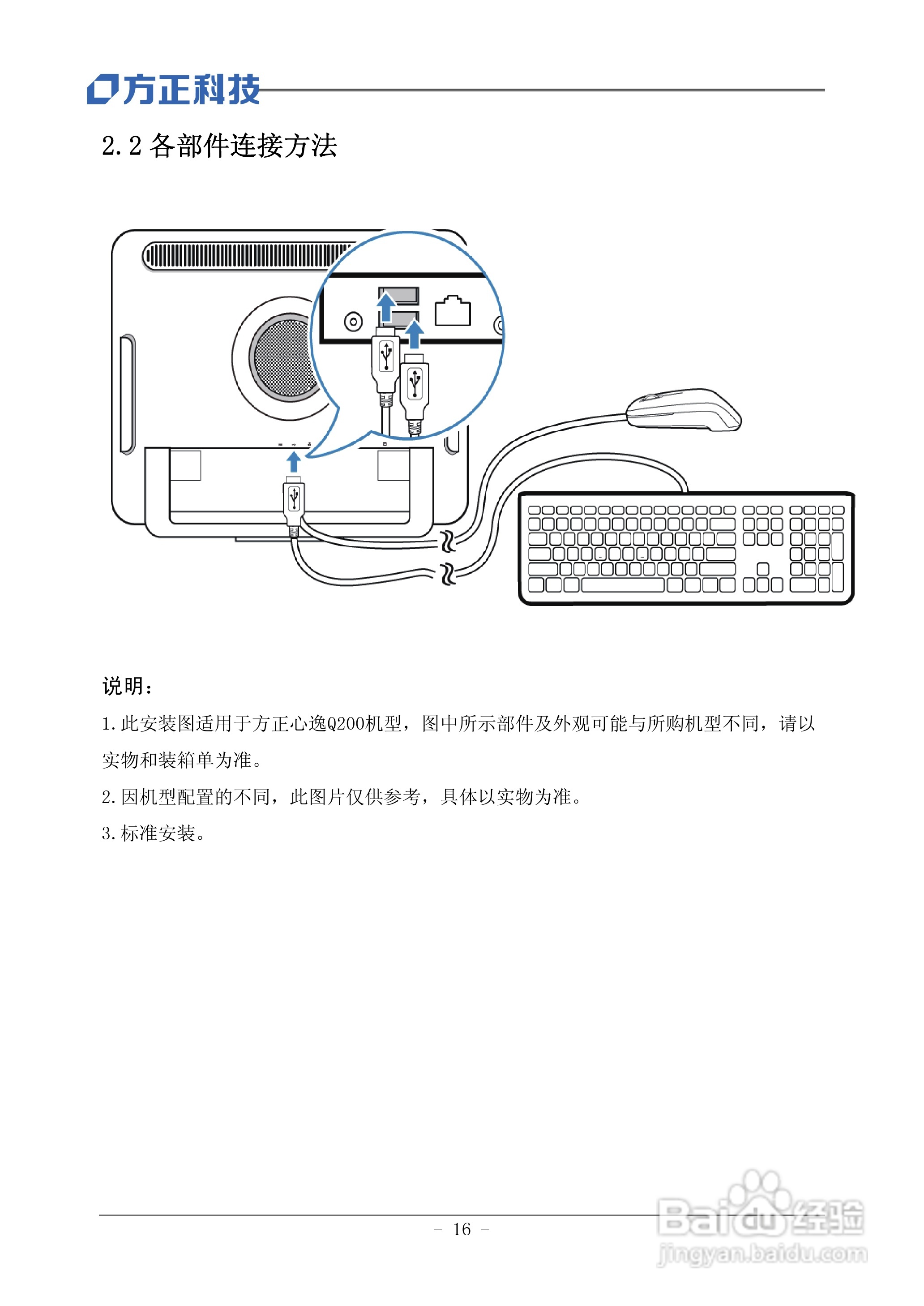 方正电脑心逸Q200系列机型说明书:[2]