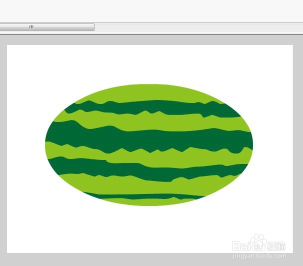 flash绘制夏日水果西瓜的教程