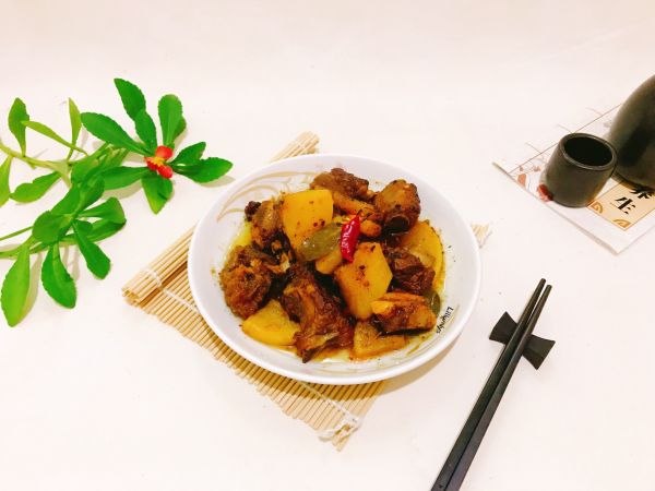 红烧排骨萝卜片