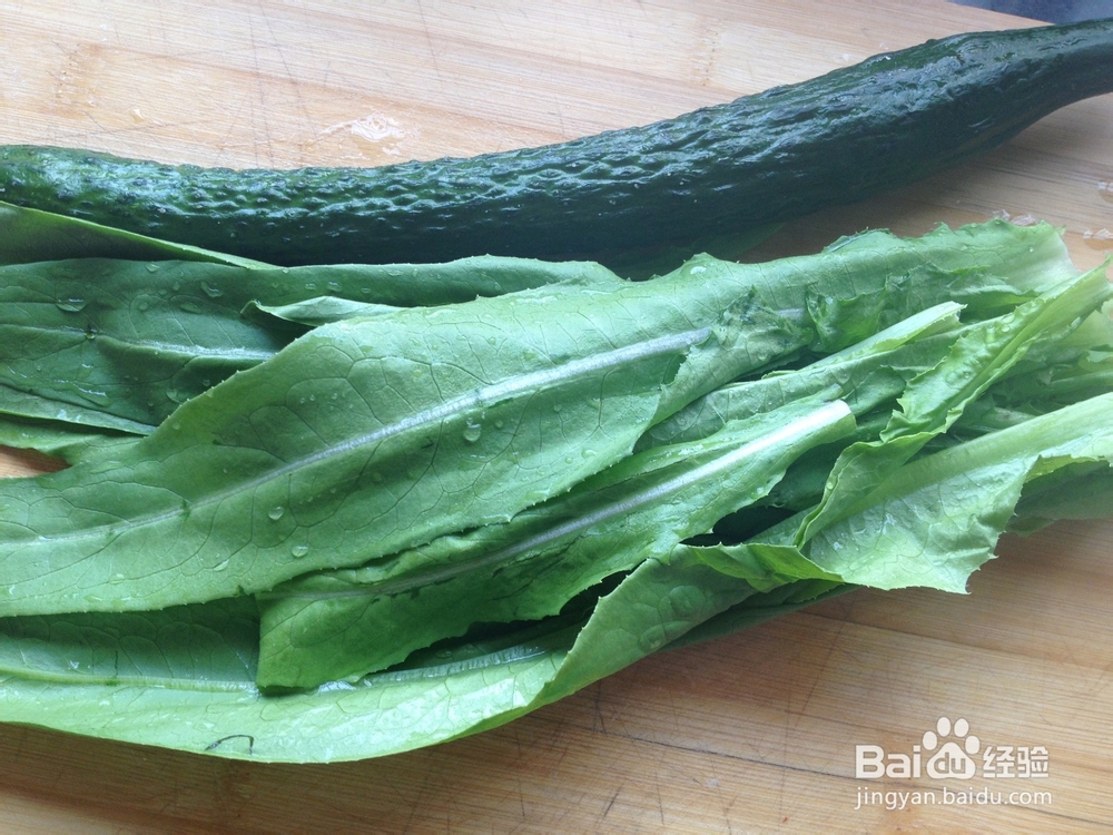 芝麻酱油麦菜的做法