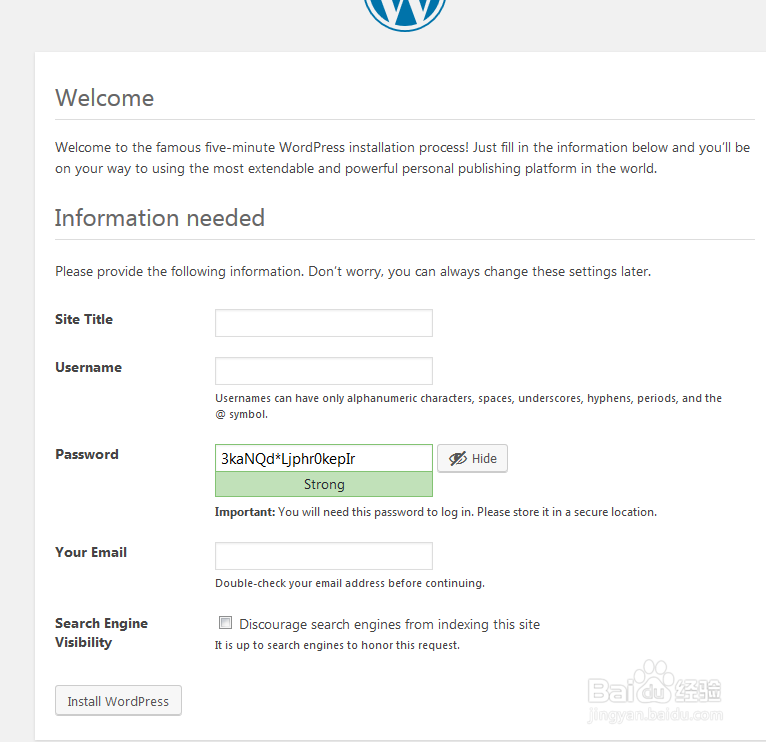 CentOS 7 上安装Wordpress