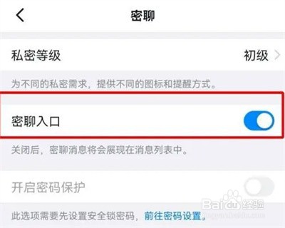 钉钉怎么开启密聊的方法步骤
