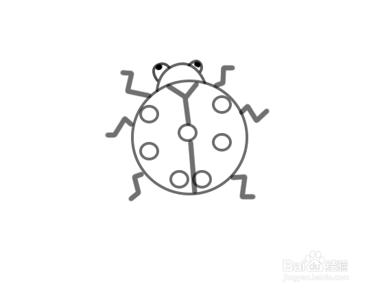 七星瓢虫简笔画如何画