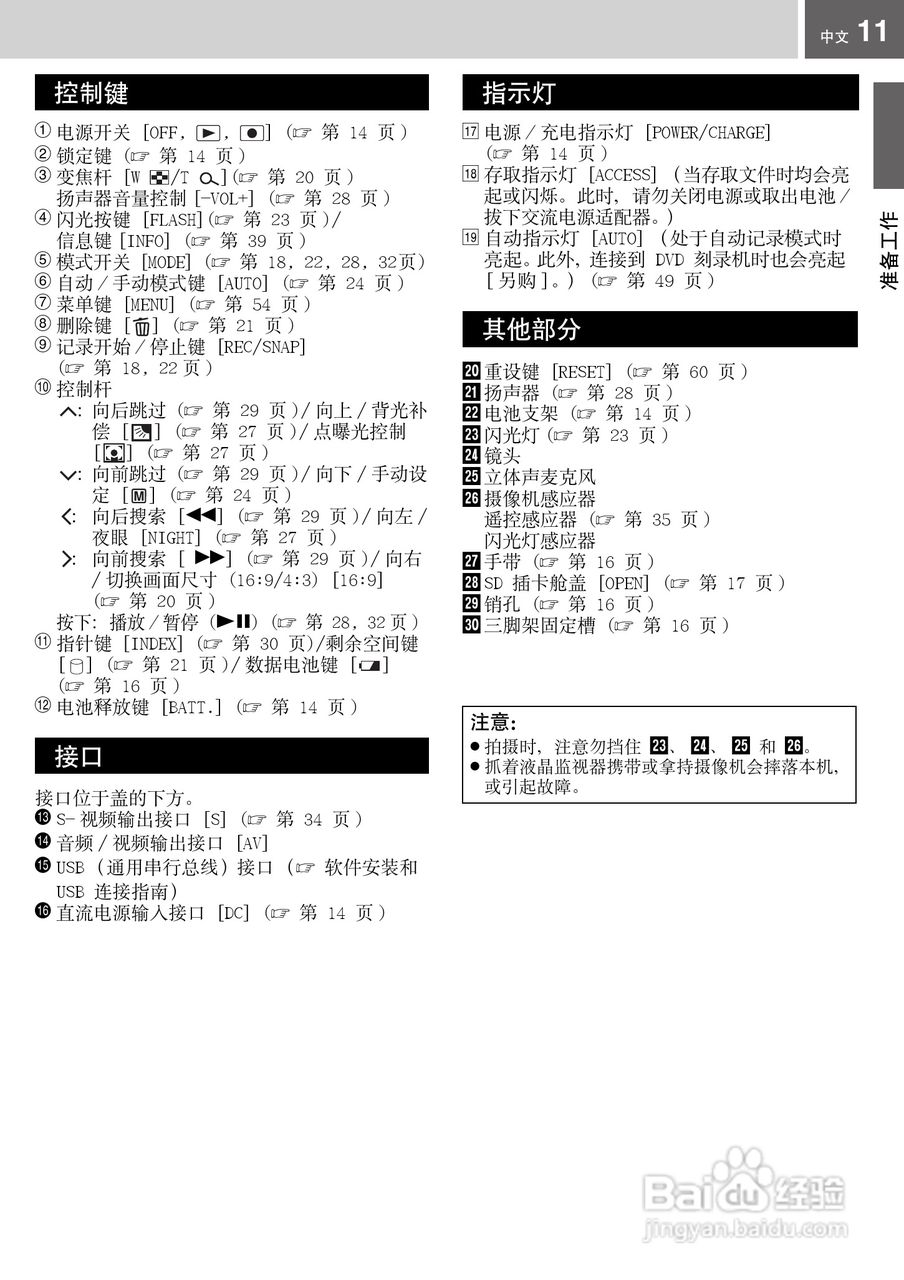 JVC GZ-MG67AC硬盘摄像机使用说明书:[2]