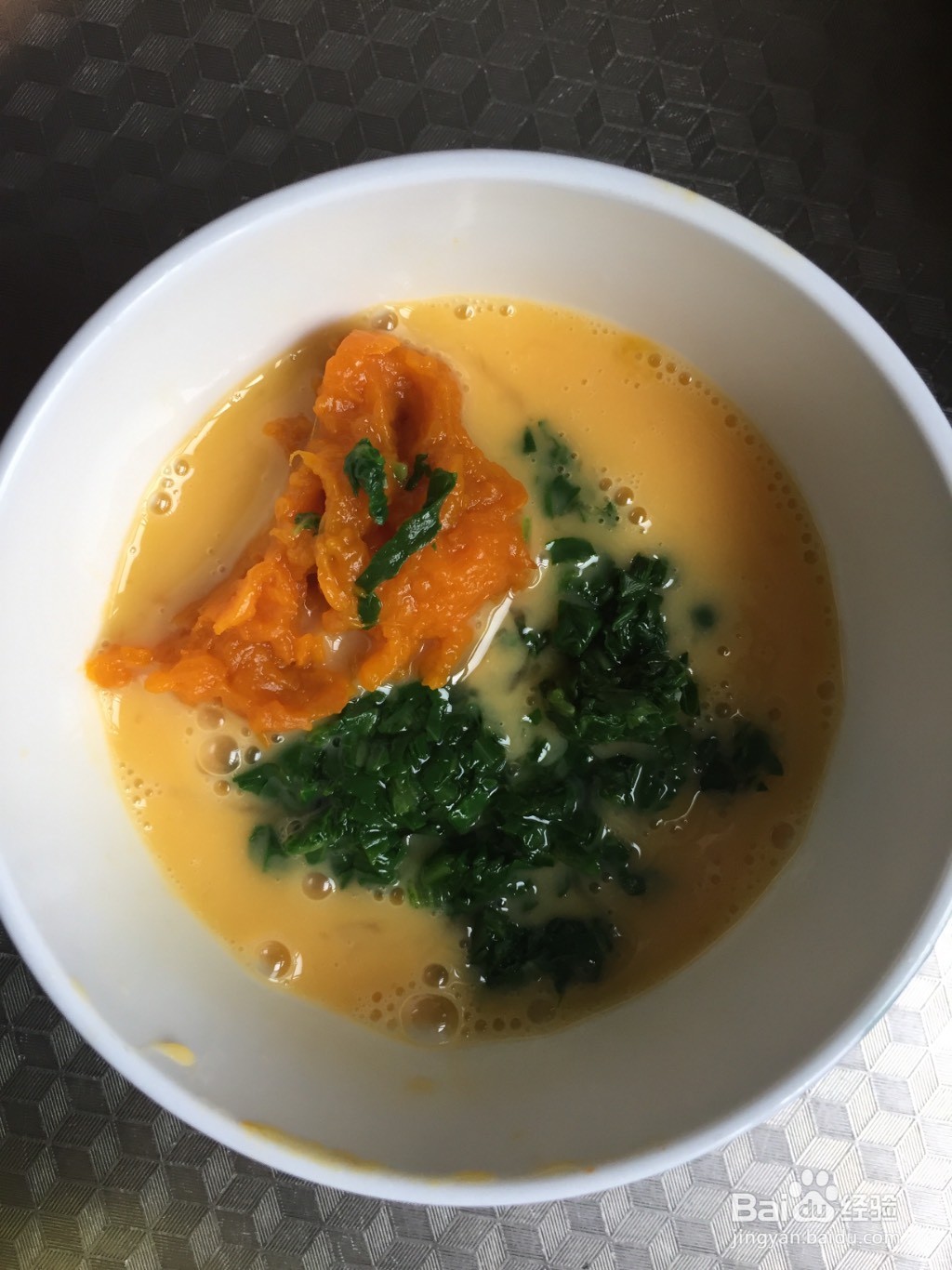 南瓜青菜鸡蛋糕怎么做